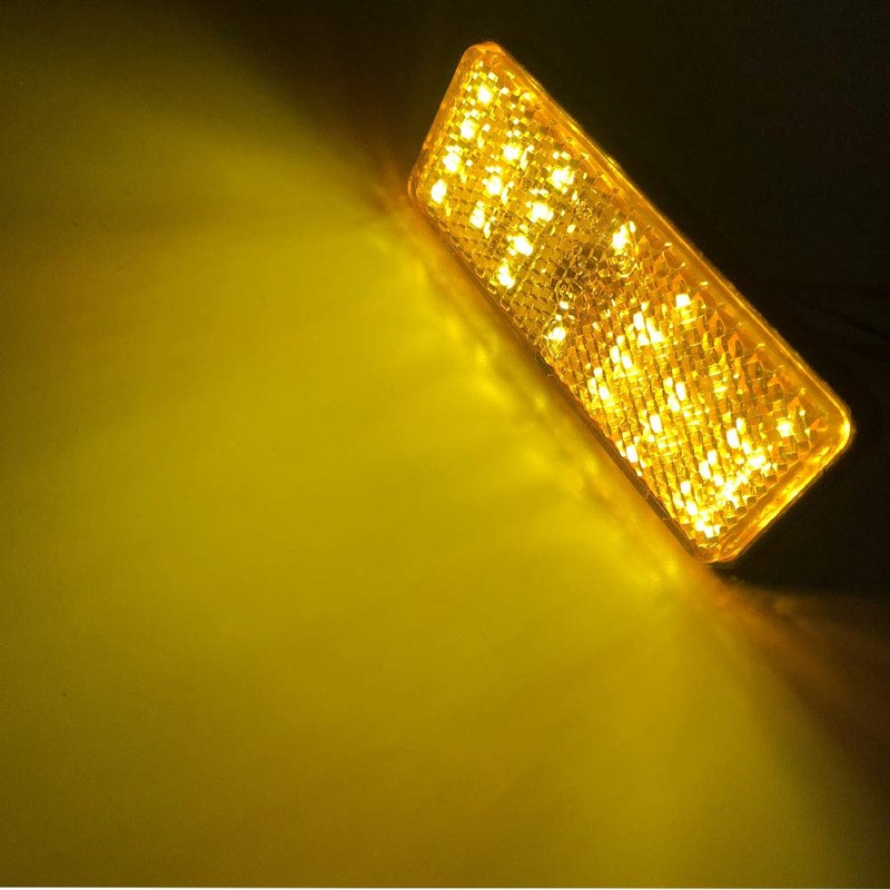 Discover winds LED Reflector Bike Custom Double Luminous Square Brake