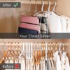 FeeraHozer Pants Hangers Non Slip 3 Pack Space Saving Hangers