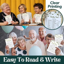 WOODAMORE WOODAMORE Family Reunion Games - Family Feud, Trivia, Bingo & Find the Relative