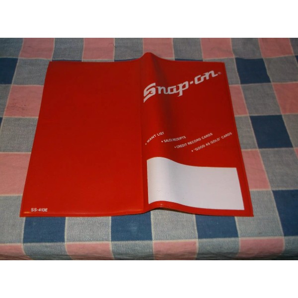 Older Snap-On Tools Holds Credit Cards Receipts Open 8 3/8