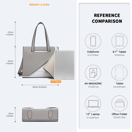 Miss Lulu Handbag for Women Fashion Top Handle Bag,Shoulder Bag, Easy Clean, With Adjustable Shoulder Strap, Can contain 9.7' Tablet,Color Stitching Design, Can switch color block match
