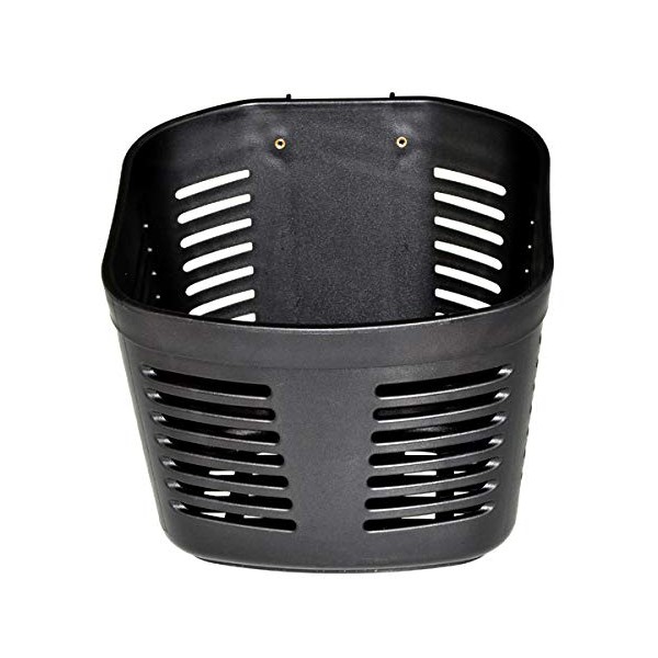 AlveyTech Mobility Scooter Basket - Sleek Black Plastic Oval Basket with Mounting Hardware - Essential for Go Go Travel Scooters - Perfect Scooter Basket for Daily Use