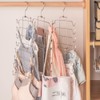 GmeDhc Clothes Hanger, Space-Saving, Foldable, Wardrobe Organiser, Rotatable, Stainless Steel