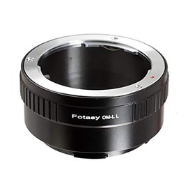 Fotasy Olympus OM Lens to L Adapter, Copper, OM Lens Adapter to L Mount, Compatible with Panasonic S1 S1H S1R S4 S5 Leica SL SL2 TL2 TL Leica T Sigma fp fp L Mirrorless Camera