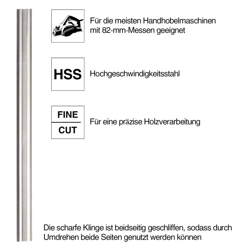 Planer Blade 82 mm HSS GRAFF, Master Wood Replacement Blade