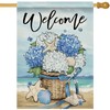 Dyrenson Welcome Spring Summer Beach Hydrangea Flower 28 x 40