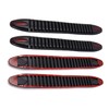 uxcell 4 Pcs 400 X 50mm Rubber Black Self Adhesive
