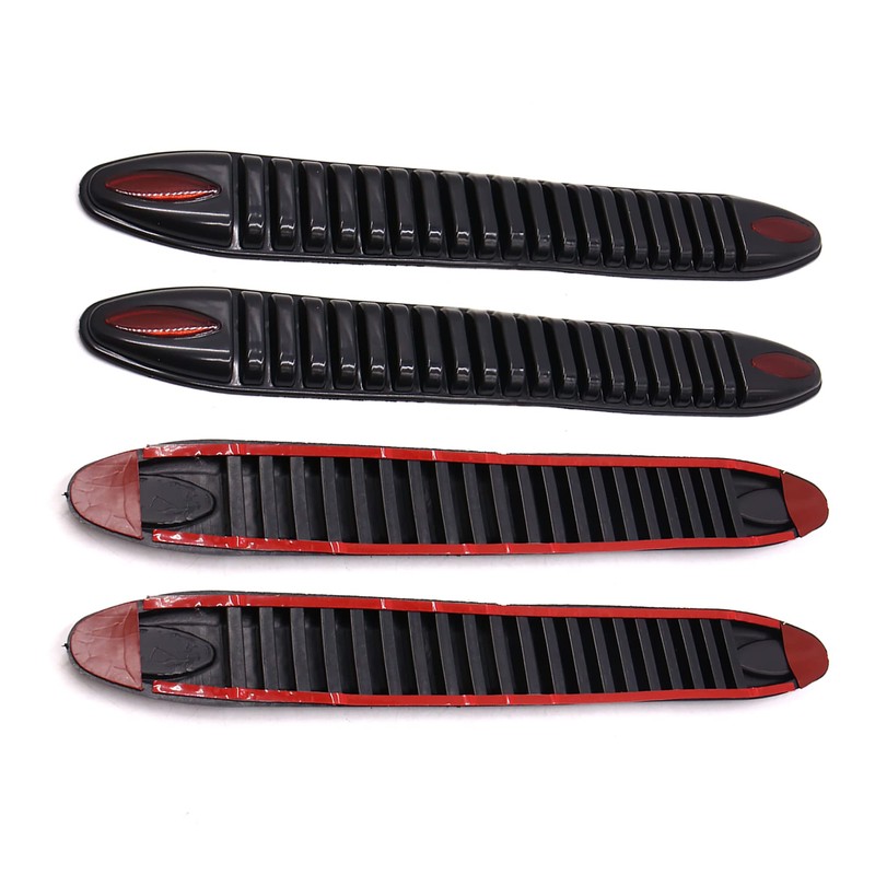 uxcell 4 Pcs 400 X 50mm Rubber Black Self Adhesive
