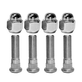 Mysttoo M12x1.5 Chrome Wheel Lug Stud Nut Set Compatible with Hyundai Sonata Elantra Tucson Santa Fe Genesis Sorento Veloster Kia Accent Sedona Forte Optima Sportage Rio Soul (8PCS)