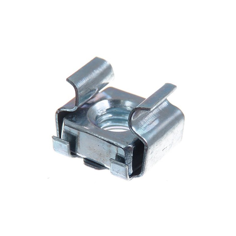 SECCARO 20 x Rack Mount Cage Nuts M6 Galvanised Steel