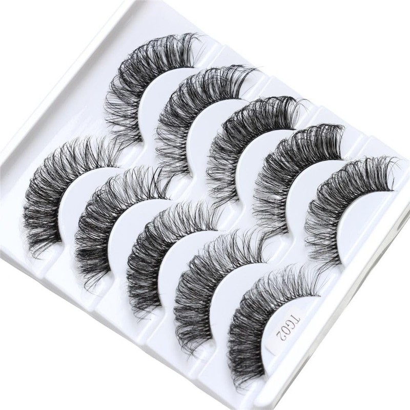 Cat Eye Eyelashes Like Eyelash Extensions, Transparent Natural Thin Russian