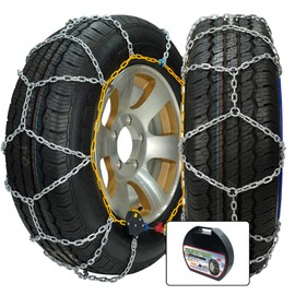 ZOSANY Auto Fixing Snow Chain Tire Chains For Cars Suv Pickup Trucks Reusable Universal Emergency Traction Snow Chains, Set of 2 (HKN120)