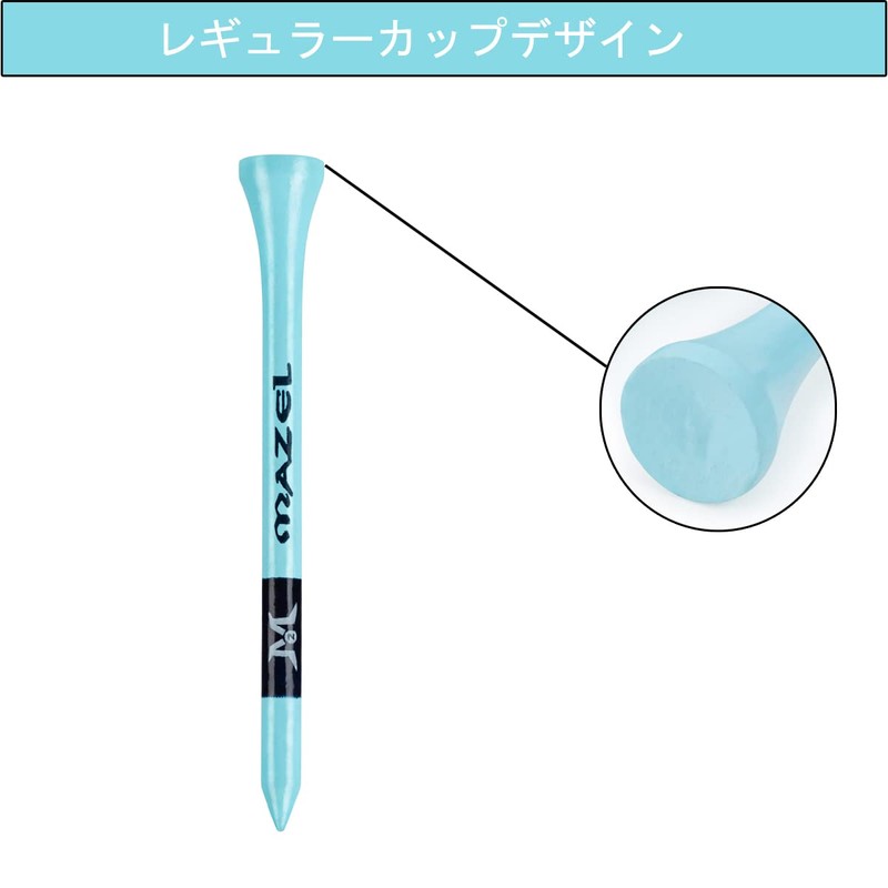 MAZEL Golf Tees Wood Tees Long Tees 70mm/83mm (Pack of