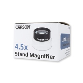 Carson LumiLoupe 4.5x Power Pre-Focused Stand Magnifier Loupe (LL-55)