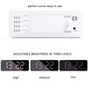 LED Clock Dual Mode Auto Dimming Temperature Display Snooze Function