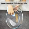 LERIYUFS 2.4L Glass Baking Dish for Oven, Borosilicate Glass Casserole