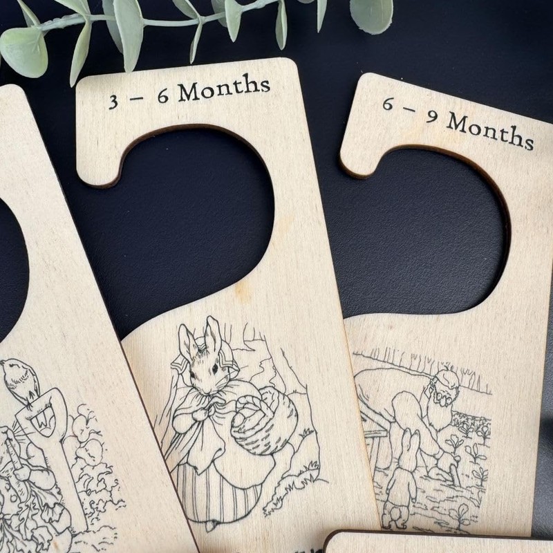 Luck and Luck Peter Rabbit Wooden Baby Clothes Dividers x