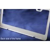 LFPartS Plain Polished Stainless Steel License Plate Frame Mirror Finish