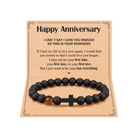 ORISPRE Anniversary Bracelet Gifts for Men Husband Him Boyfriend Best Cool Anniversary Wedding Gifts