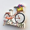 Amsterdam Holland Bicycle 3D Fridge Magnet Travel Souvenir Gift Collection
