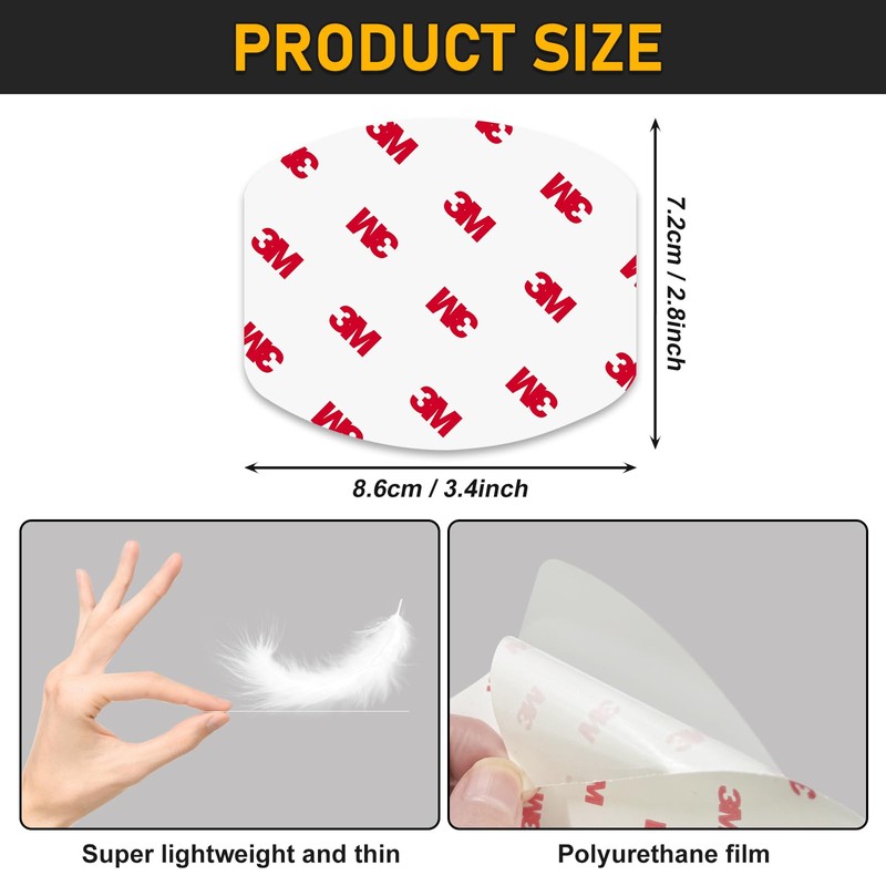 4Pcs Car Door Handle Protector,Waterproof Anti-Scratch Stickers Covers,Transparent Universal Car