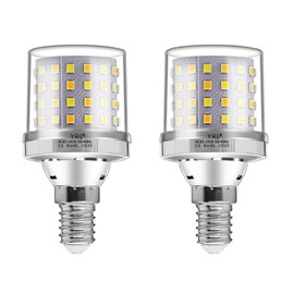 Beriteluce 2Pack 9W LED Corn Light Bulb, Mini Corn Bulb, 80 Watt Equivalent, Cool White 6000K, 900LM E12 Base, for Garage, Living Room, Studio, Office (6000K-Cool White, E12 Base)