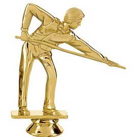 Billiards Trophy, 12.75" Silver Cup Male Billiards Trophies with Free Personalization, 1 Pack