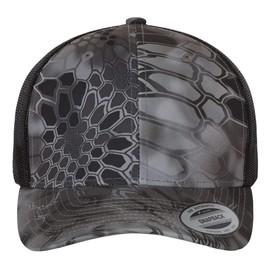 Joe's USA YP Classics 6606 Six-Panel Snapback Retro Trucker Cap - OSFM - 1 Pack - Kryp-tek Raid