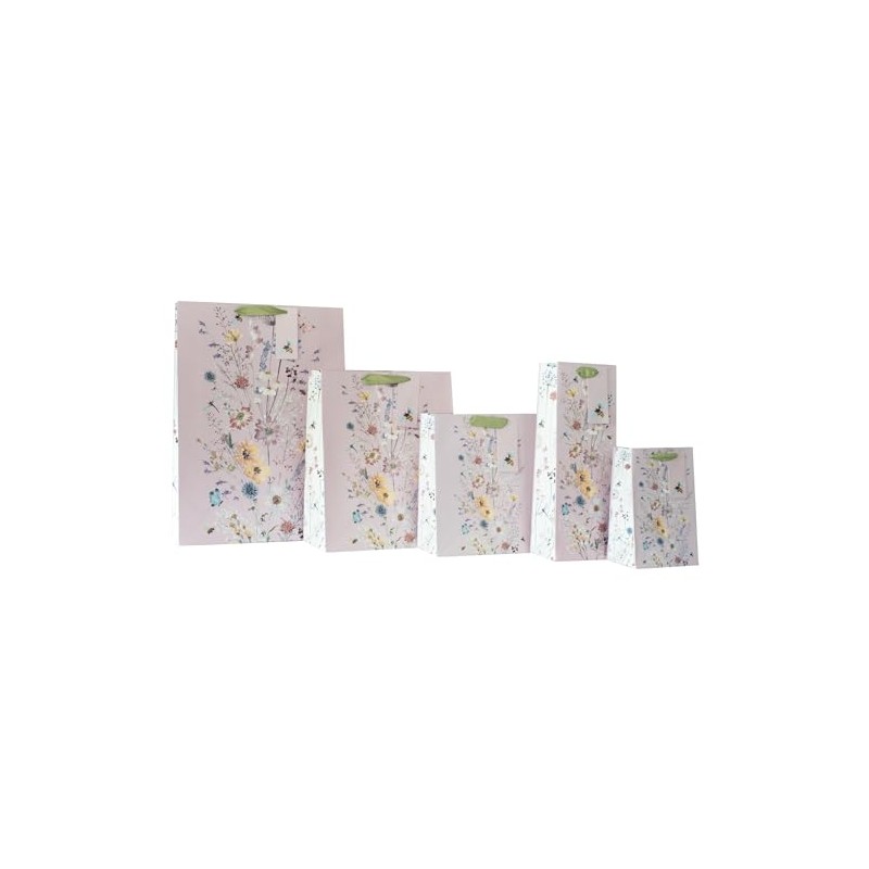 Design By Violet Wild Meadow Beautiful Floral Paper Gift Bag