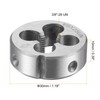 sourcing map Round Threading Dies 3/8"-28 UN, Alloy Tool Steel