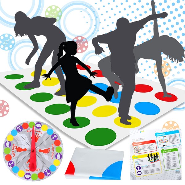 Sinwind Twister Game for Children and Adults, Floor Game with