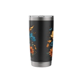 Pollinator Garden Design Wildlife Flowers Native Plants Stainless Steel Insulated Tumbler