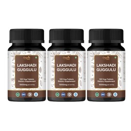 ORGANIC SPREE Lakshadi Guggulu 120 Tablets - Bone and Joint Support with hadjod, ashwagandha and guggulu* - Ayurvedic Formulation - Certified and Vegetarian (3)