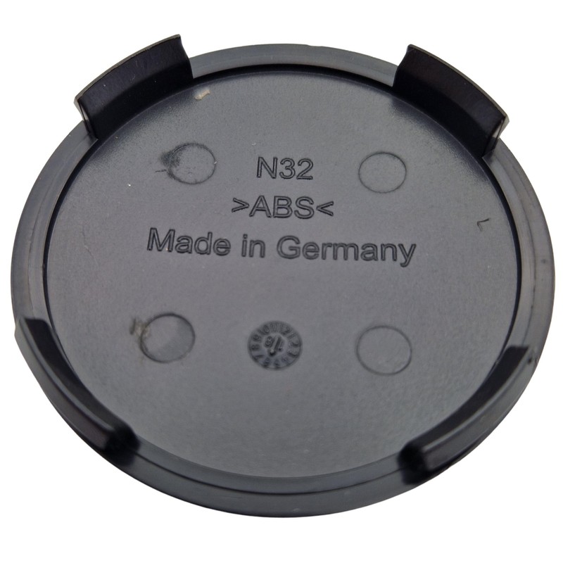 4 x Rial Hub Caps 64 mm Graphite (N32) Logo