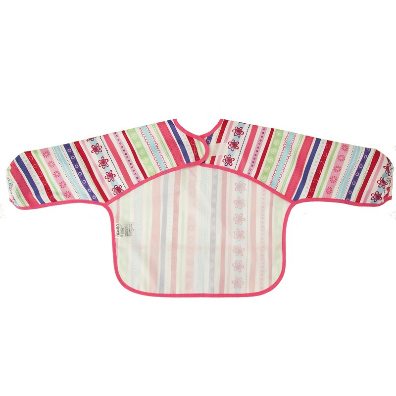 Bumkins Sleeved Bib, Easy Wipe, Soft, Lightweight, Machine Washable and