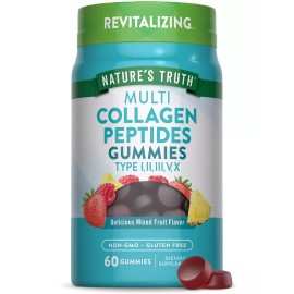 Nature's Truth Multi Collagen Gummies | 60 Count | Hair, Skin & Nails | by Nature's Truth