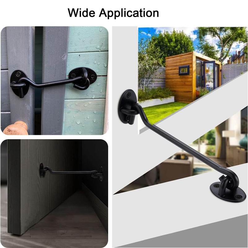 Hook and Eye Latch - 2 Pcs Cabin Hook Gate