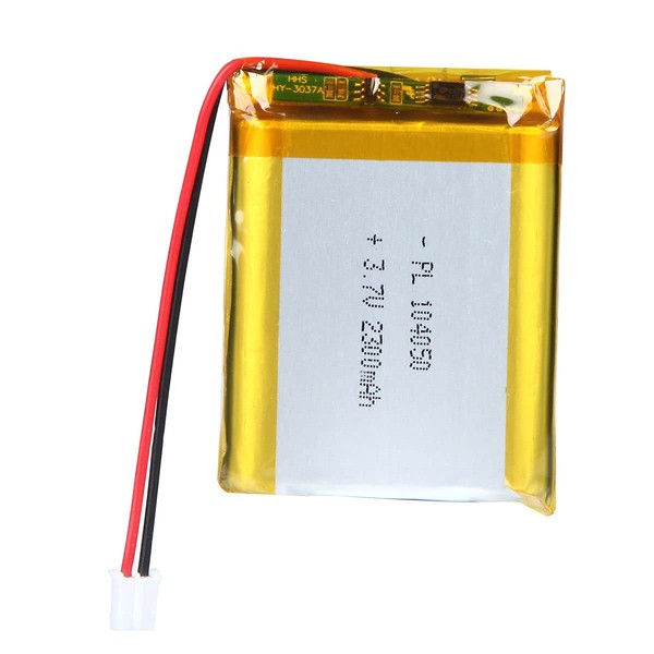YDL 3.7V 2300mAh 104050 Lipo Battery Rechargeable Lithium Polymer ion Battery Pack with JST Connector