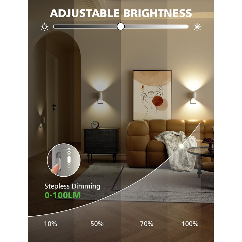 JOFIOS Night Lights Plug Into Wall,Dimmable LED Nightlight with Dusk
