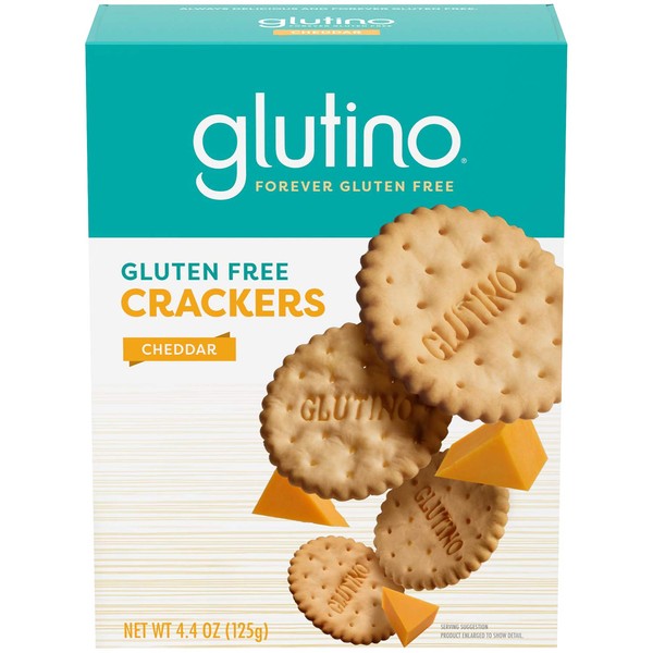 Glutino Gluten Free Cheddar Crackers Boxes - 4.4 oz - 6 pk
