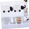 Ciieeo 2pcs Cotton Swab Storage Box Compact Makeup Organizer for
