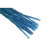 Set of 25 Metallic Tinsel Pipe Cleaners for Kids Crafts,