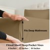 Zipper Fitted Sheet - Twin Size, 8 Inch Deep Pocket,