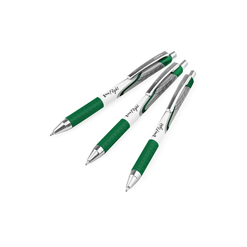 Zebra Classic Z-Grip Flight Ballpoint Pens - 1.2mm - Green