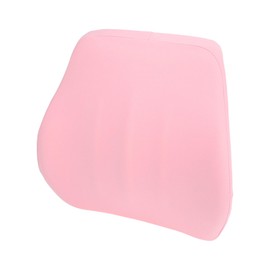 A ABSOPRO Car Seat Lumbar Cushion Memory Foam Support Ergonomic Design 34.5x38x10cm Pink 1 Pc