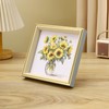 PSLXZXK 6x6 Picture Frame Blue Gold Beige Resin Photo Frame