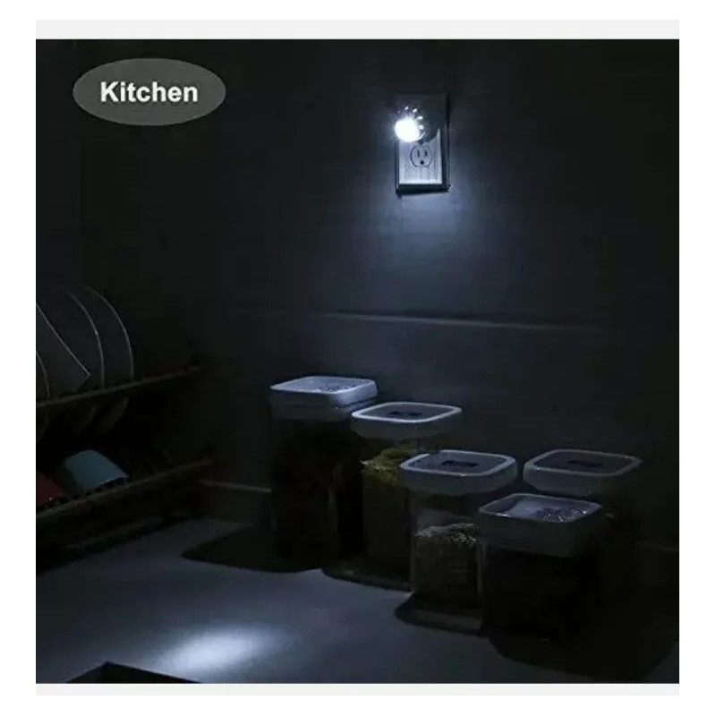 Intertek 1XNight Light LED White..Plug in with Auto Sensor White