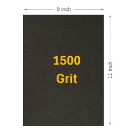 ContractosX 1500 Grit Wet / Dry Sandpaper 9 in. x 11 in. Sheet (25 Sheets)