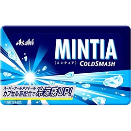 Asahi Group Foods Mintia Cold Smash, 50 Tablets (0.3 oz (7 g) x 10 Packs x 3 Sets