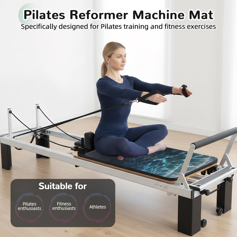 Non-Slip Pilates Reformer Mat Cover, 39 x 23” Pilates Towel